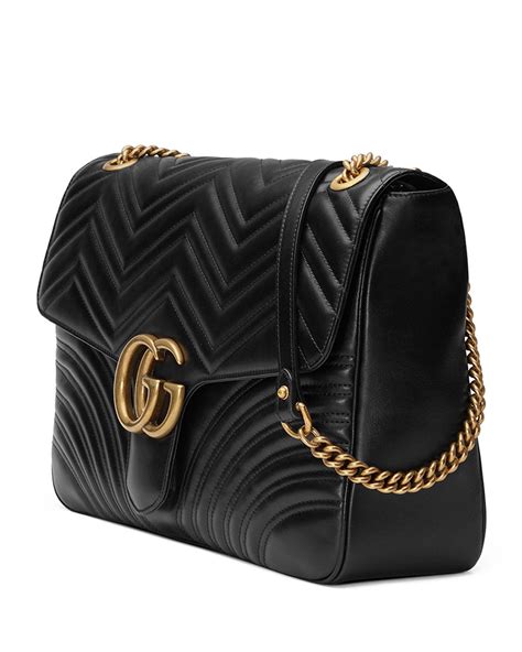 black marmont gucci bag|gucci marmont large shoulder bag.